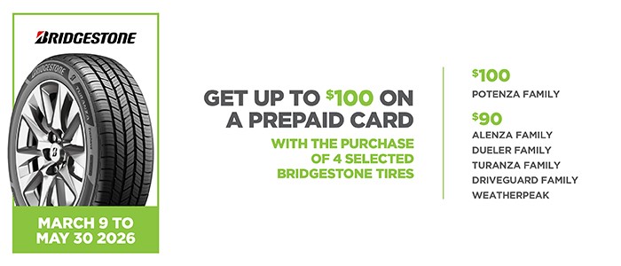 Bridgestone rebate