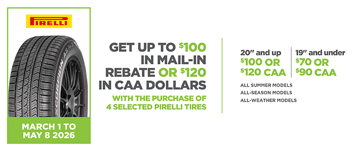 Pirelli rebate